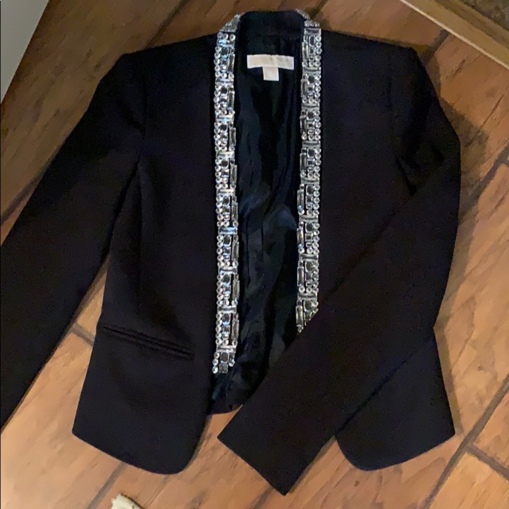 Beautiful Michael Kors Jeweled lapel jacket